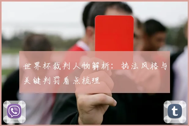 世界杯裁判人物解析:执法风格与关键判罚看点梳理
